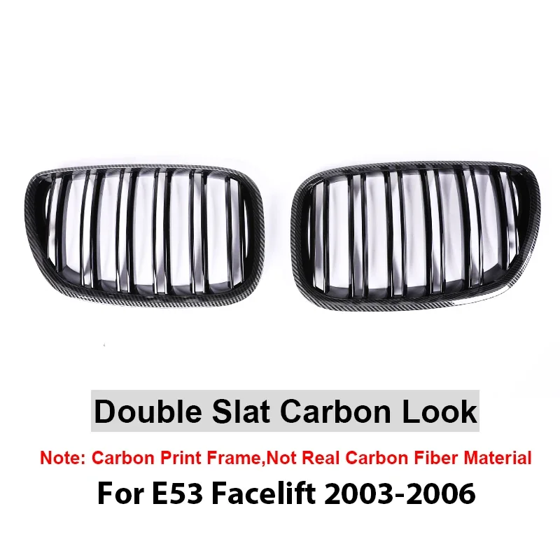 

X5M передний бампер Kindey решетка углерода M Стиль внутренние грили Крышка для BMW X5 E53 2004 2005 2006 автомобильные аксессуары внешние части