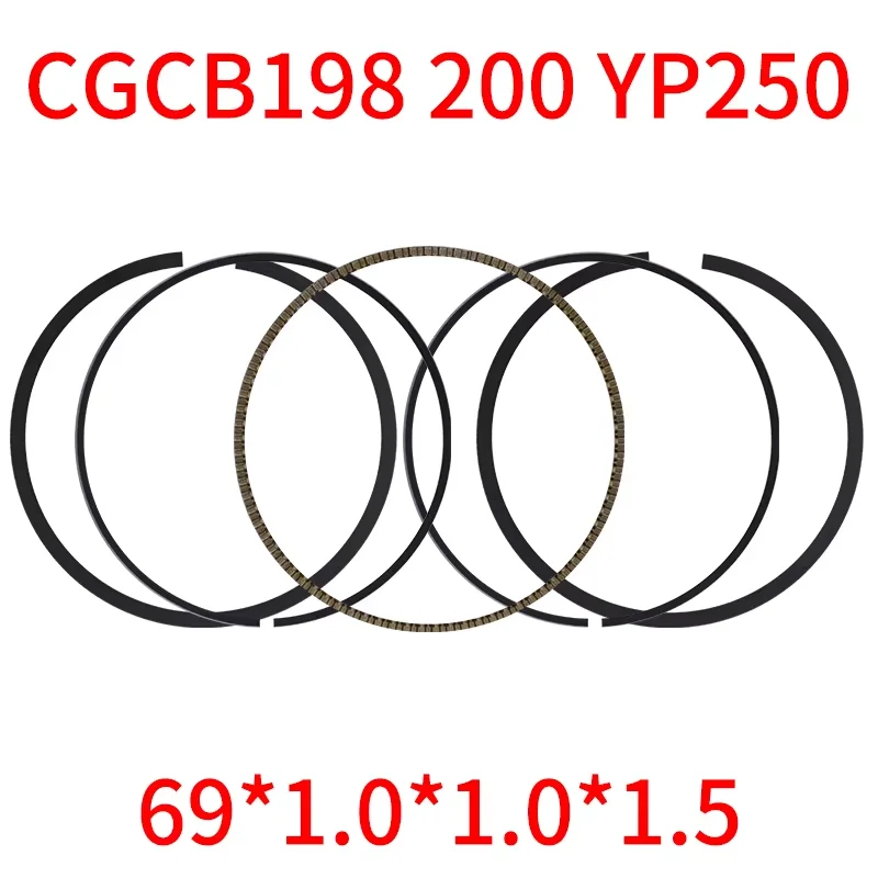 Мотоцикл STD 69 мм + 100 70 Поршень 17 Набор колец штифта для Zongshen WY198 CB200 WY 198 CB 200cc
