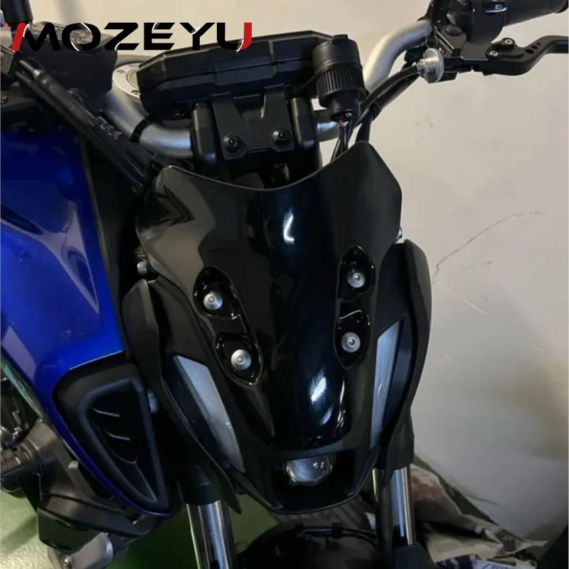 Фото Дефлектор ветрового стекла MT07 для YAMAHA MT-07 MT 07 2021 2022 2023 2024, ветрозащитные аксессуары для мотоциклов, лобовое стекло, лобовое стекло №1