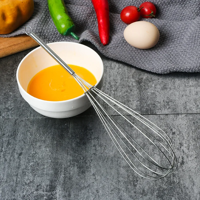 

Stainless Steel Handle Egg Beater Drink Whisk Mixer Foamer Kitchen Egg Beater Mini Handle Mixer Stirrer Tools