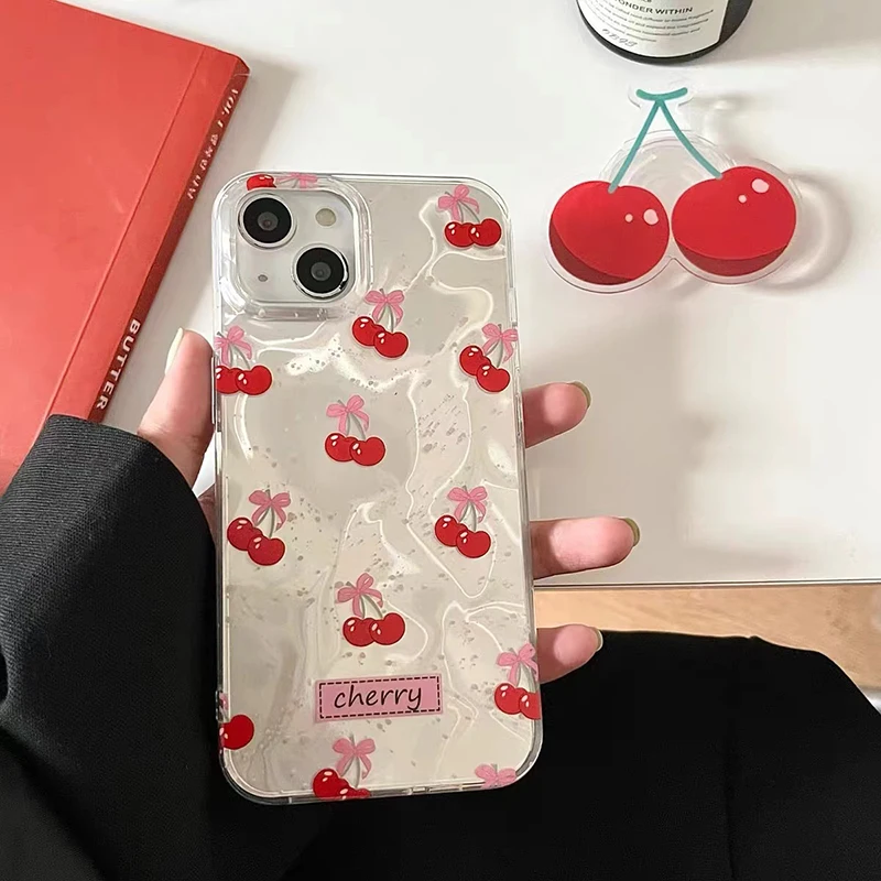 Чехол Cherry Holder для Honor X8B X8 X6B X7A X7B X6 X6S X6A 200 X8A 70 90 Smart X5B X9A X9B X7 X9 Magic 6 5 4 Lite X5 Plus Cover