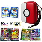 50-200 шт. французские английские карты Pokemon VMAX GX V сумка для хранения карт Pokemon TCG Коллекционная книга для карт боевая игра блестящая фотография