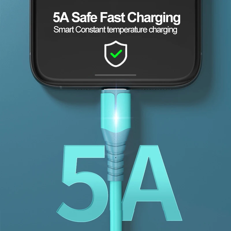 Кабель для быстрой зарядки 5 А Micro USB