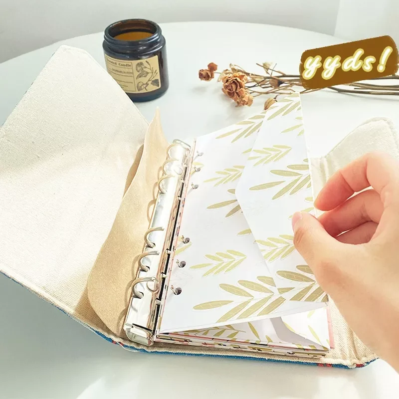 

Pretty Binder Budget Sheets Envelopes Set 6-hole Loose-leaf Budget Sheet Paper Bill Cash Storage Envelope Accounting Supplies