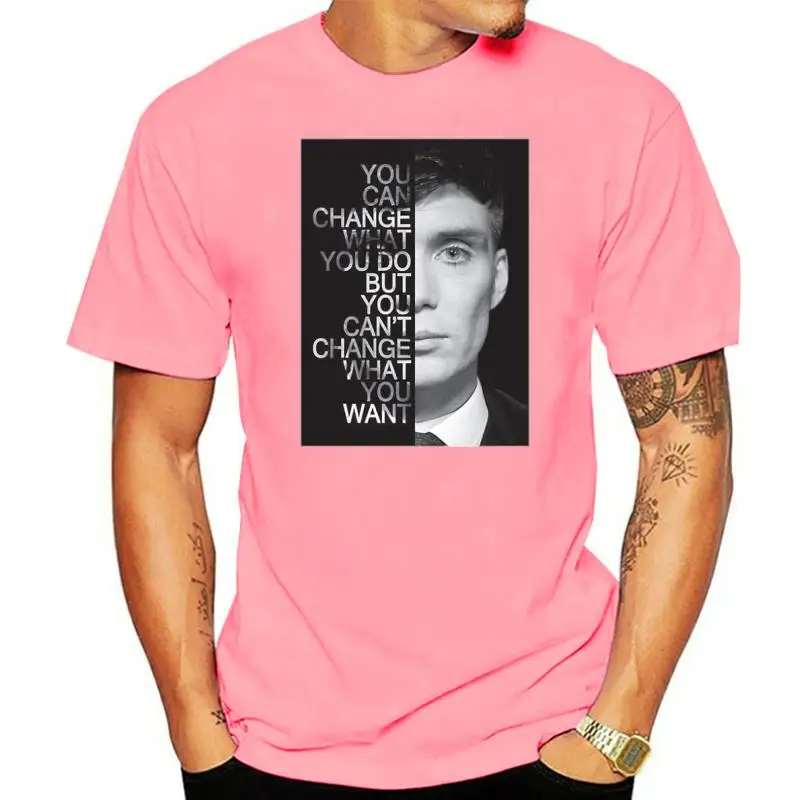 

Футболка мужская хлопковая с коротким рукавом и надписью «Peaky Blinder»