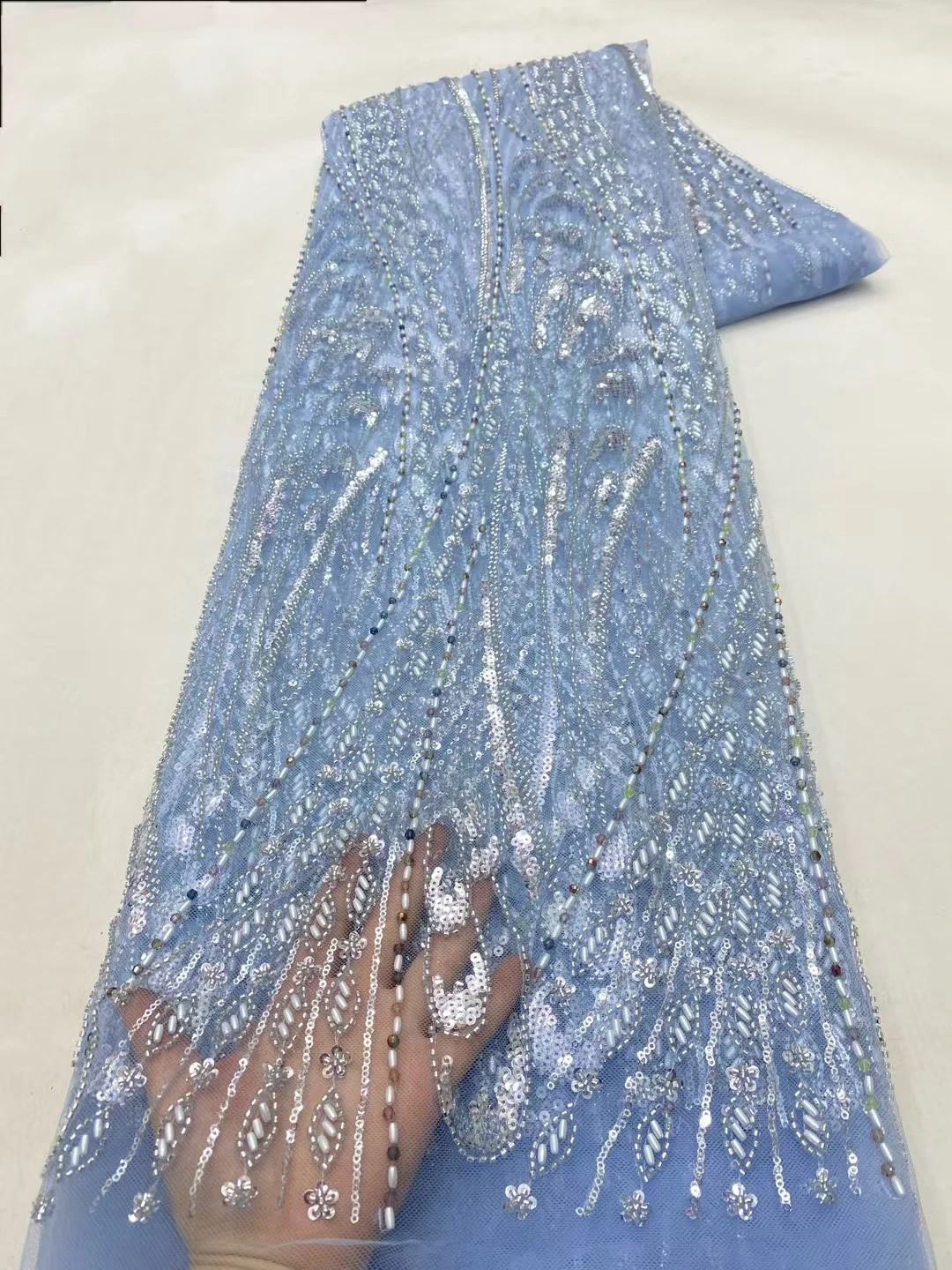 5 ярдов африканских французских бусин с блестками горячая распродажа кружевные