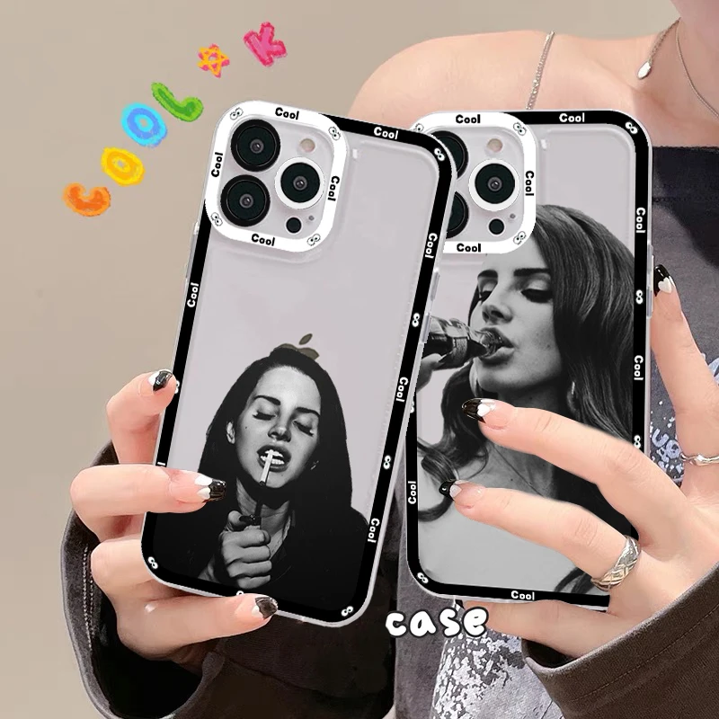 

Lana Del Rey Singer Phone Case For iPhone 13 14 Pro Max XS XR 12 11 Pro 13 Mini 6 7 8 Plus Soft Clear Back Cover