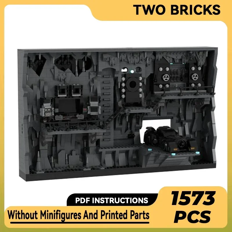 Популярная модель героя из фильма Moc строительные кирпичи Shadowbox технология Batcave