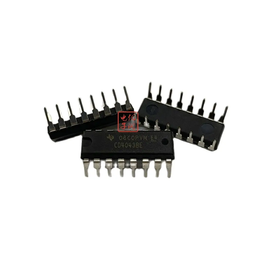 

10PCS/ CD4043BE CD4043 [New Original Authentic] DIP-16 In-line CMOS 4 NAND Gate Chip