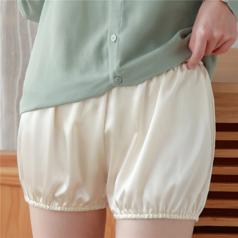

Summer Women'S Shorts Ladies Skirt Soft And Breathable Safety Pants New Anti-Glare No Curling Pumpkin Shorts For Female Girls