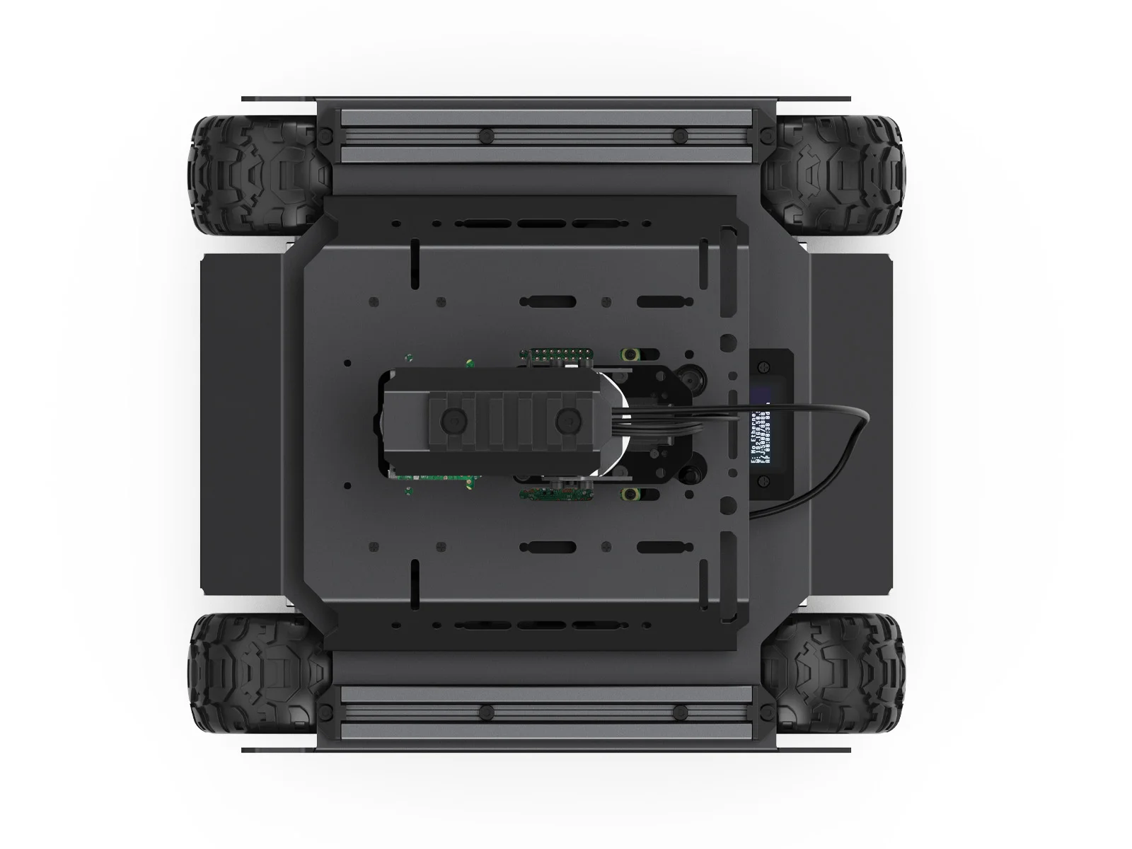 Комплект UGV Rover PT PI4B AI с модулем панорамирования и наклона 6-колесный робот 4WD