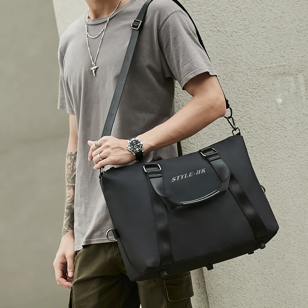 HEROIC KNIGHT Men Casual Travel Tote Bags Waterproof Shoulder Sport Handbag Large Capacity Portable Crossbody Duffle Bag For Men