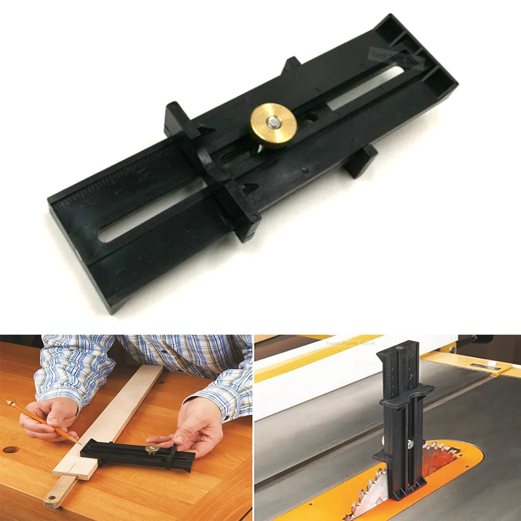 

4” 100mm Depth Measuring Ruler Depth line Ruler Sawtooth Ruler Mini Gap Gauge Marking Carpenter Woodworking Tool