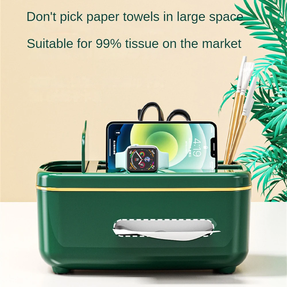 

Storage Box Multifunctional Household Tissue Light Luxury And Simplicity Nordic Style Home Storage Tissue Box Trash Bin