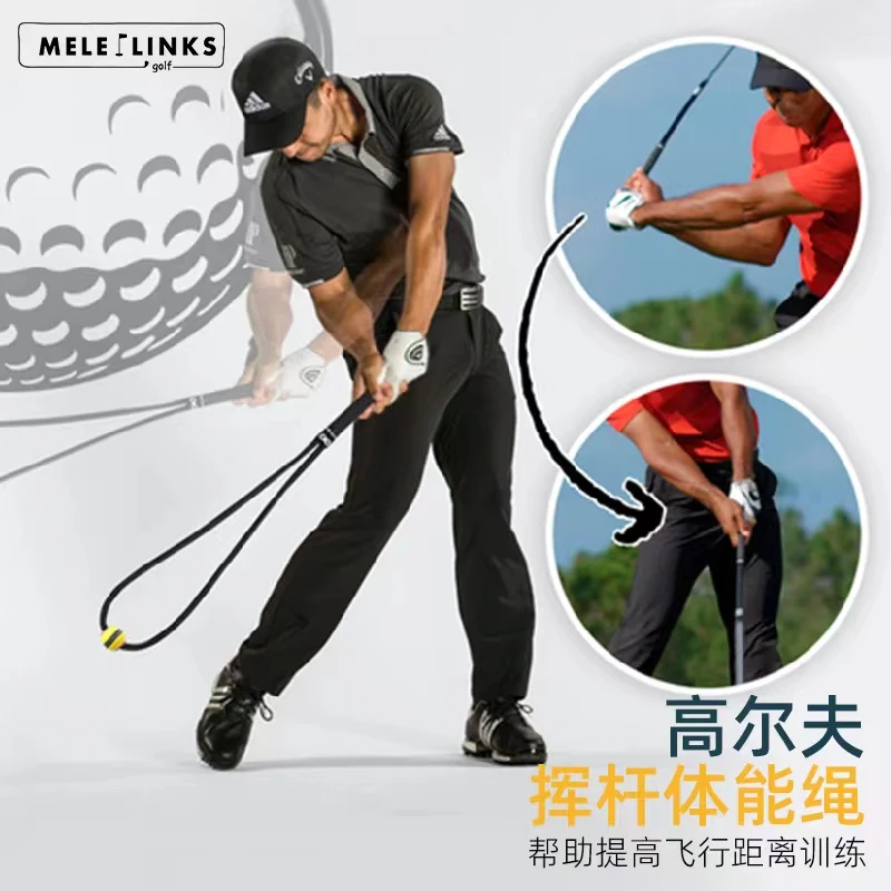 

Golf Swing Fitness Rope Flight Distance Training PLUS Swing Exerciser Golf Trainer Accessories Warm-up Exercise Assist