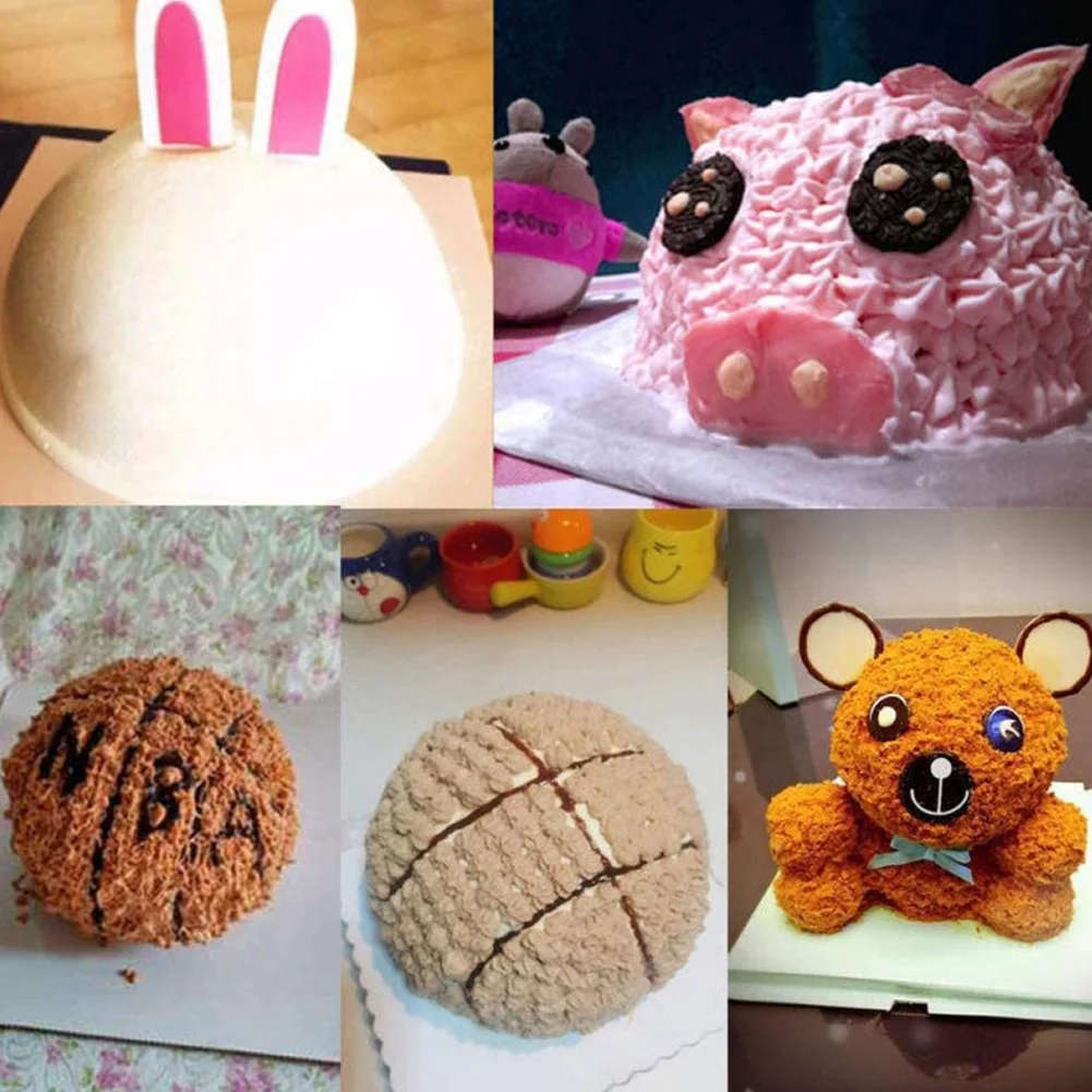 4 шт./компл. круглая 3D шариковая банка для торта алюминиевая форма украшения