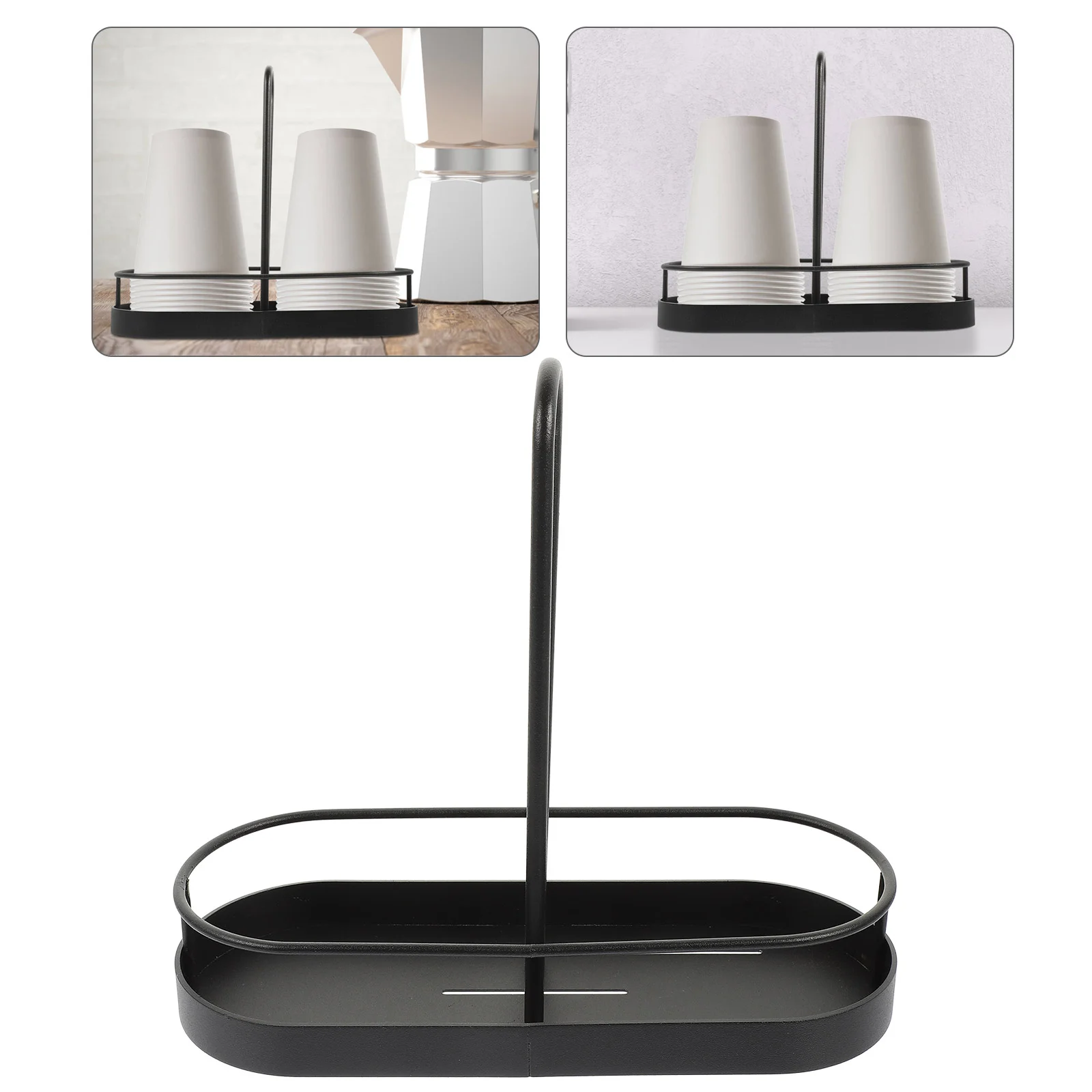 

Cup Storage Rack Wear-resistant Dispenser Home Supplies Coffee Station Organizer Paper Holder Disposable Cups