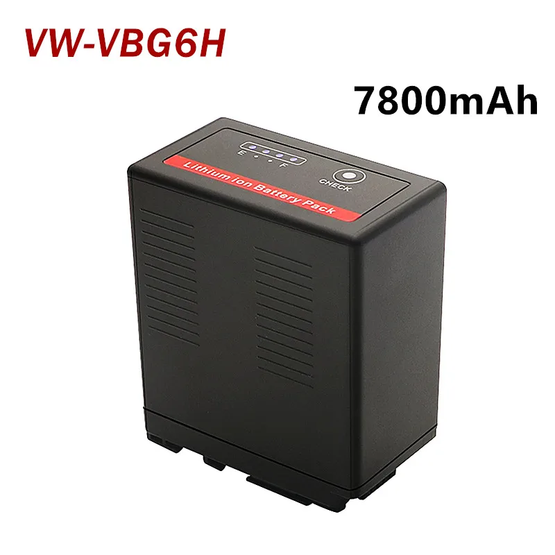 Аккумулятор для камеры VBG6H, 7800 мАч, 7,2 в, AG-AC130MC AG-AC160MC PRO MC/MDH1GK, аккумулятор для профессиональной цифровой камеры
