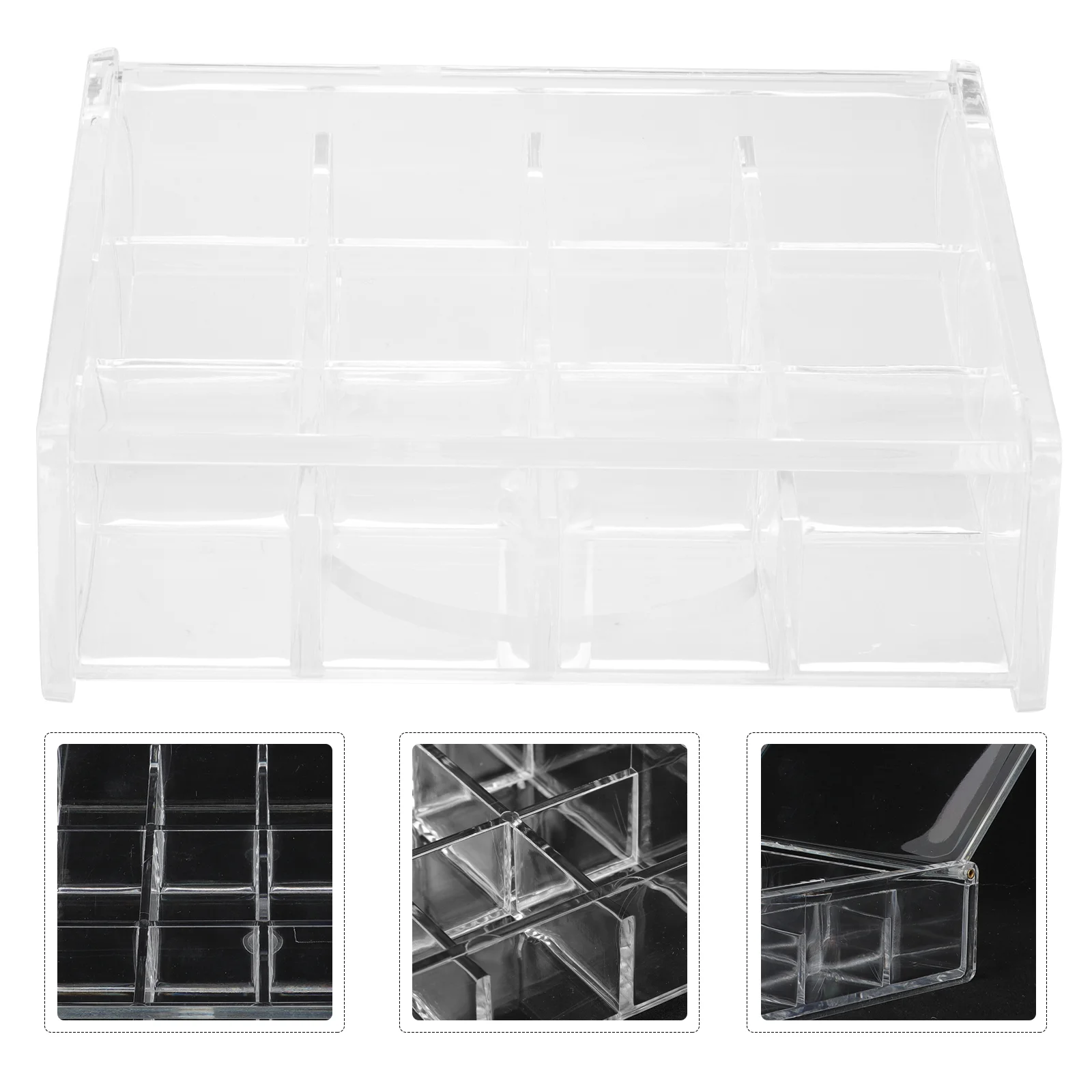 

Box Jewelry Storage Container Case Organizer Clear Holderearring Small Grid Earrings Compartment Travel Embroidery Ring Dividers