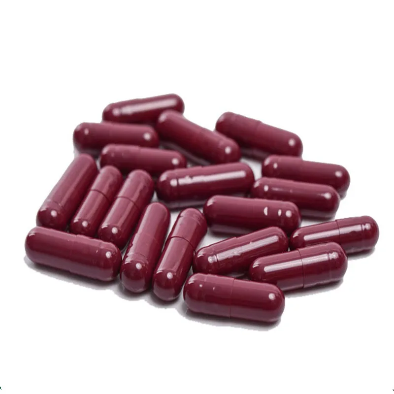 0# 10000pcs red-red colored empty hard gelatin capsules, Clear Transparent gelatin capsules ,joined or separated capsules