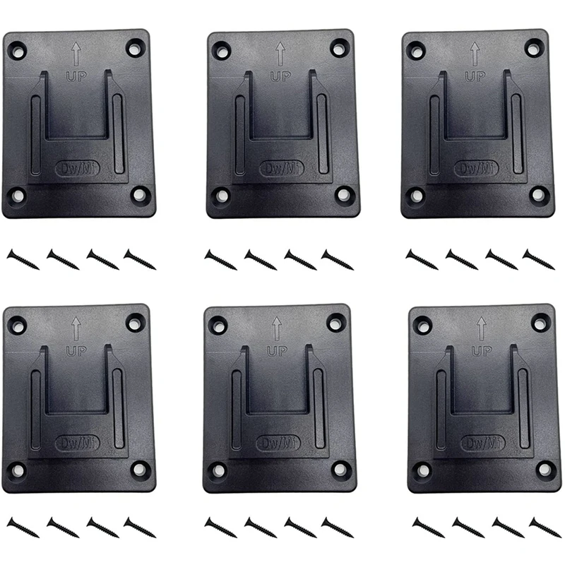 

6 Packs Tool Holder Mount For Dewalt 20V, 12V Drill,Tool Storage, Cordless Tool Holder With Screws For Mk M18 18V Tools