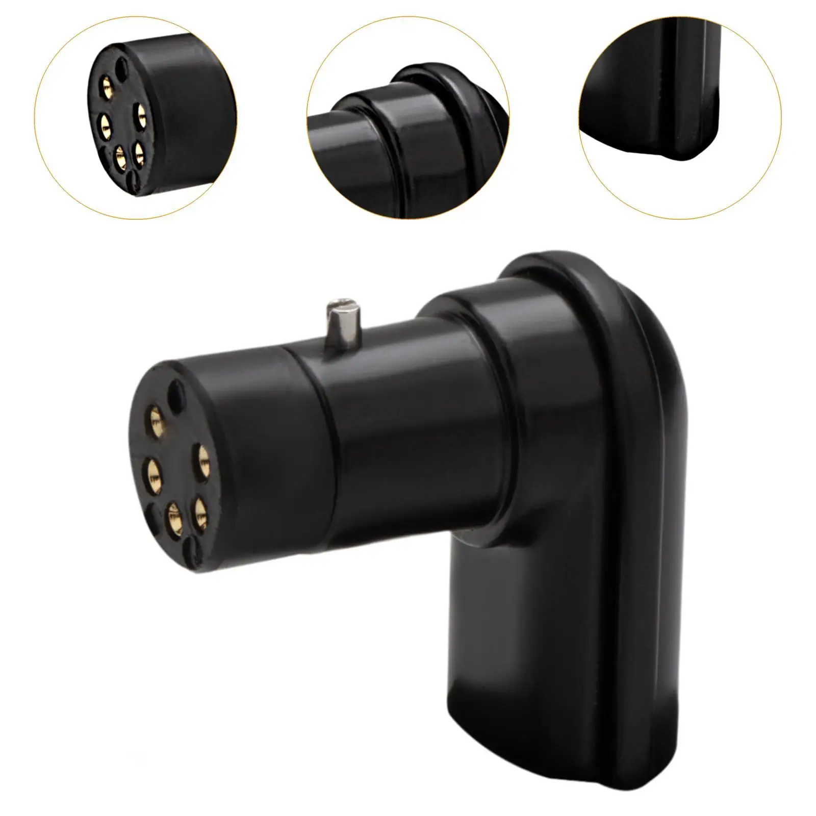 Кабель Tonearm 5-контактный гнездовой разъем Sme под прямым углом для проигрывателей