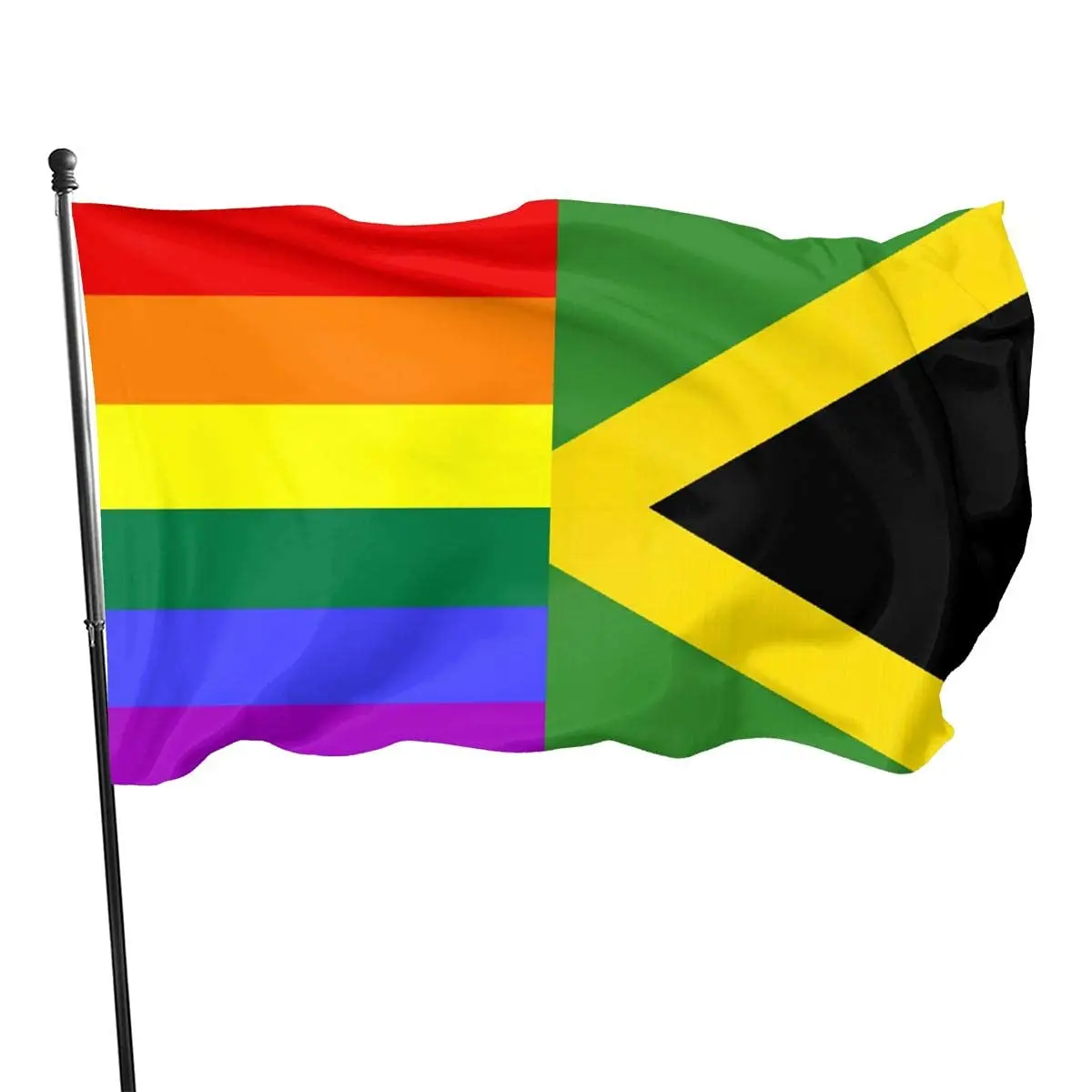 

Jamaican Flag Flag 3x5 Ft Brass Grommets Outdoor Flag House Decorations