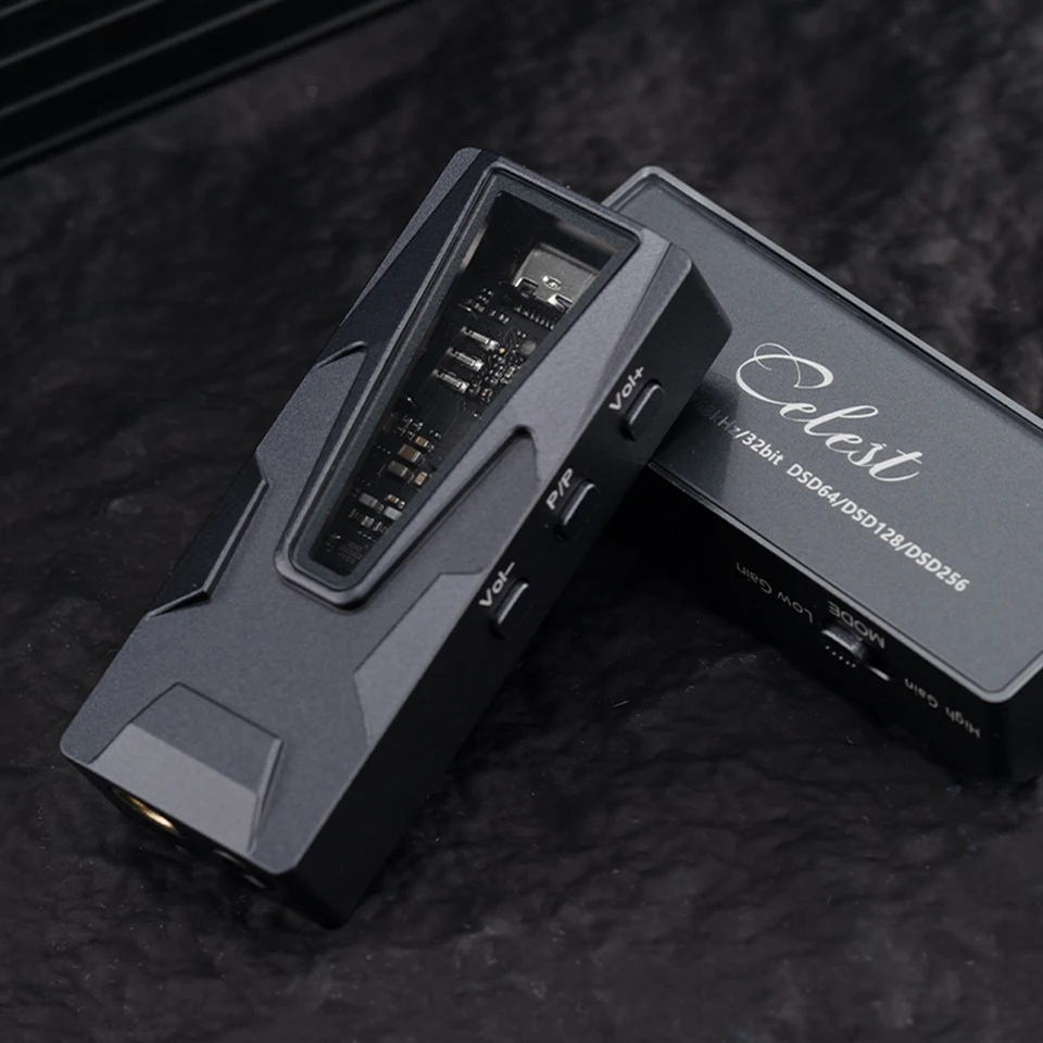 Фото Портативный USB-DAC Kinera Celest CD-30 HiFi, цифровой аудиодекодер ES9039Q2M, флагманский DAC с разъемами 3.5 мм и 4.4 мм №2