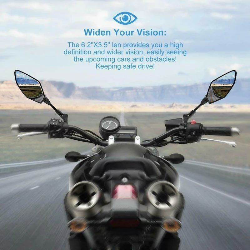 Зеркало заднего вида для мотоцикла зеркало YAMAHA MT-07/FZ-07/MT-09/FZ-09/FJ-09/MT-10/FZ-10 FZ7 FZ9