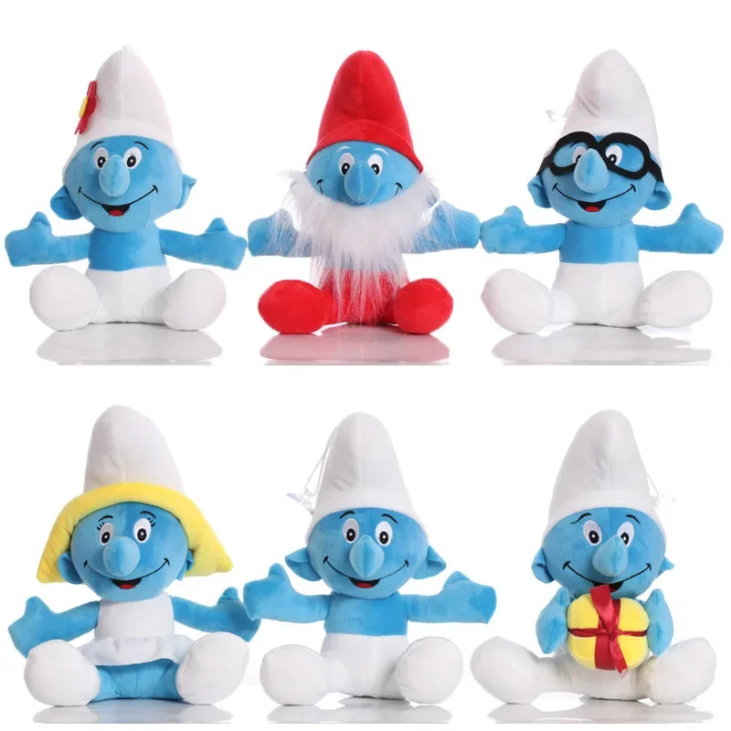Smurfs мягкие игрушки Мультяшные милые подушки куклы диван автомобиль украшение