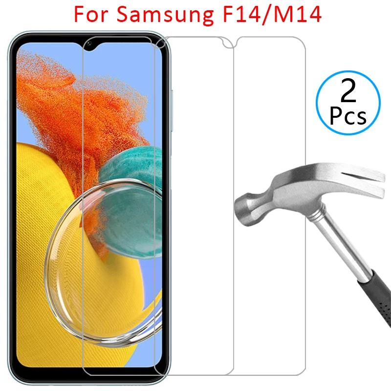 

case for samsung galaxy m14 f14 cover tempered glass on samsungm14 galaxyf14 m f 14 14m 14f phone coque samsun samsumg sansung