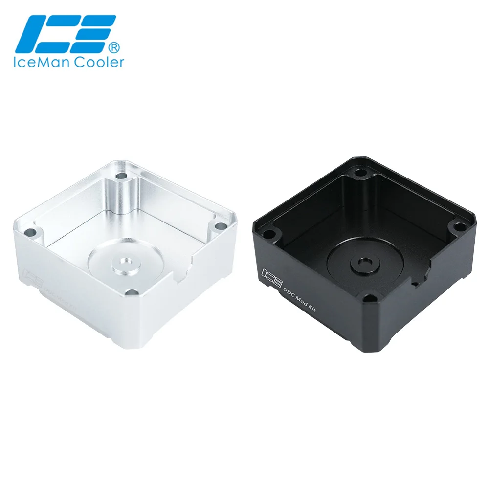 

IceManCooler DDC Pump Modify Kit ,DDC Refit Armor Accessory For Computer Case Water Cooling Pump Black ,Bright Silver ICE-DDC