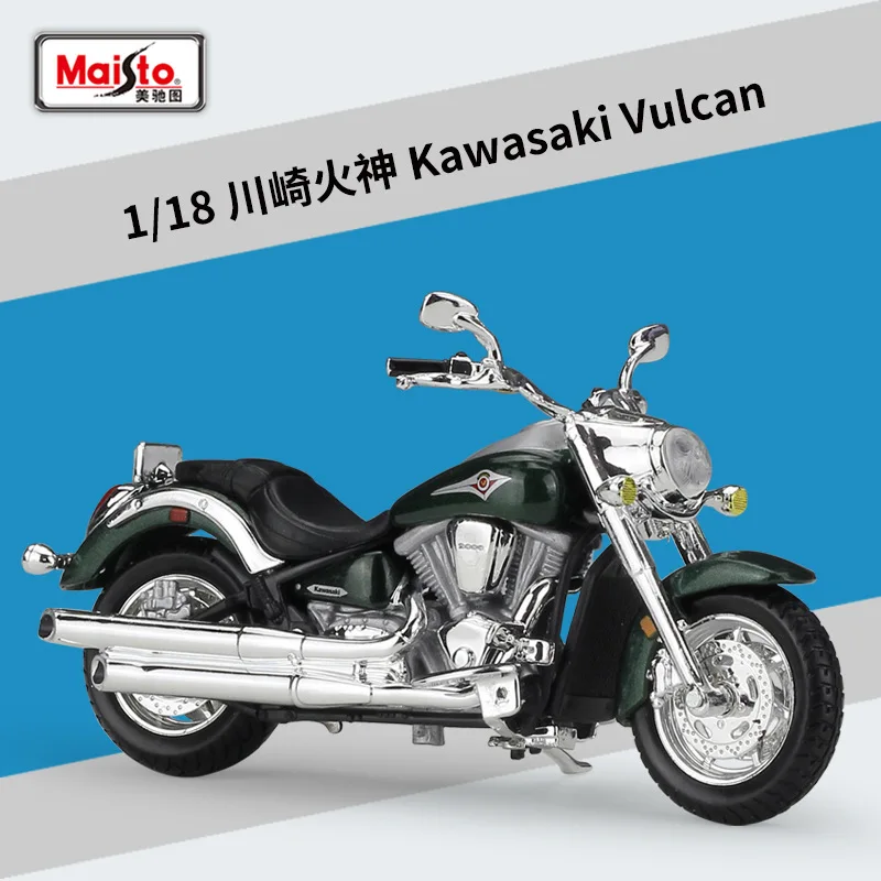 

Maisto 1/18 Scale Diecast Motorbike Model Toys KAWASAKI VULCAN Die-Cast Metal Motorcycle Toy For Boys Kids Collection Gift Play