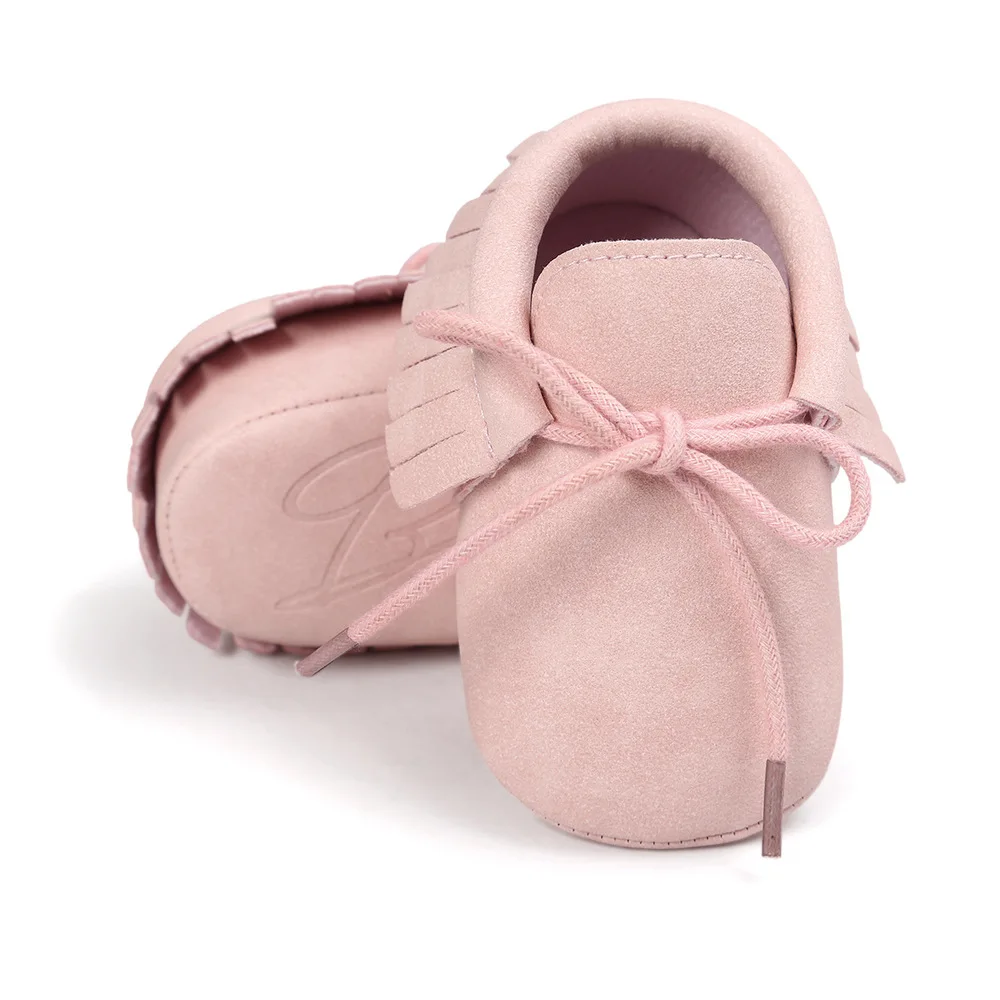 Shoes Moccasins 2022 Baby Shoes Newborn Infant Boy Girl Classical Lace-up Tassels Suede Sofe Anti-slip Toddler Crib Crawl