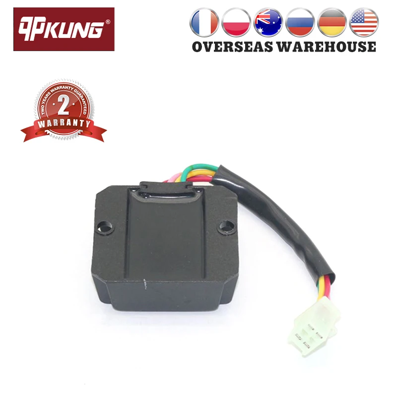12V Motorcycle Voltage Regulator Rectifier With 4 Wires ATV GY6 50 150cc For Scooter Motorcycle And Boat Moped Motors 4pin