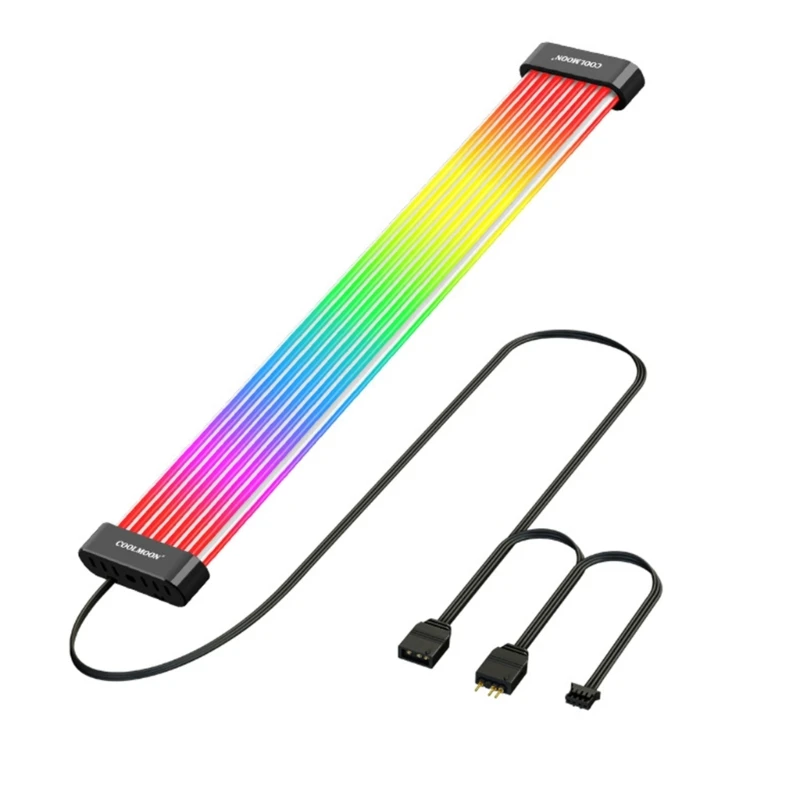 

Световая полоса для видеокарты ARGB 5V3Pin для материнской платы компьютера, источник питания для синхронизации, ATX8pin GPU,