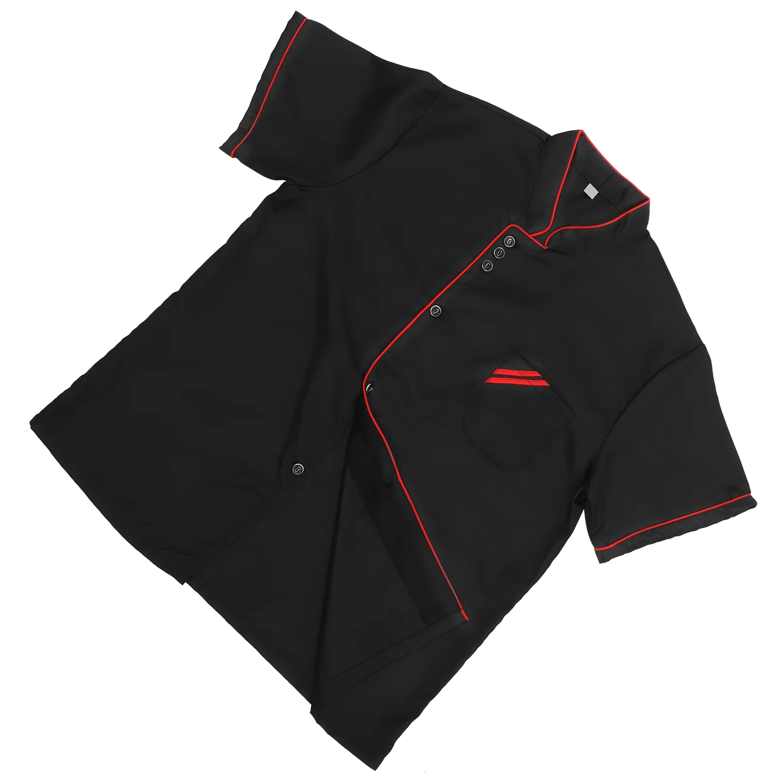 

Куртка шеф-повара унисекс, черная рубашка с коротким рукавом для сервиса и кейтеринга, одежда для отелей, ресторанов, пекарен, приготовления пищи размера