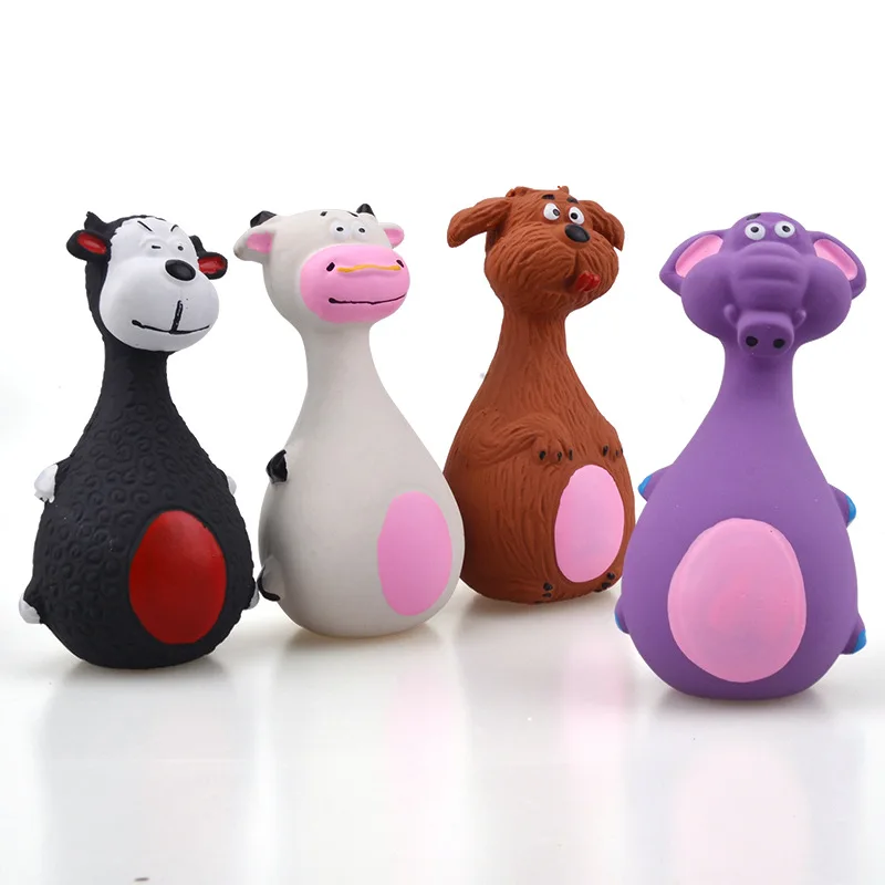 Sound Squeaky Elephant/cow Animal Chew Pet Rubber Vocal Toys