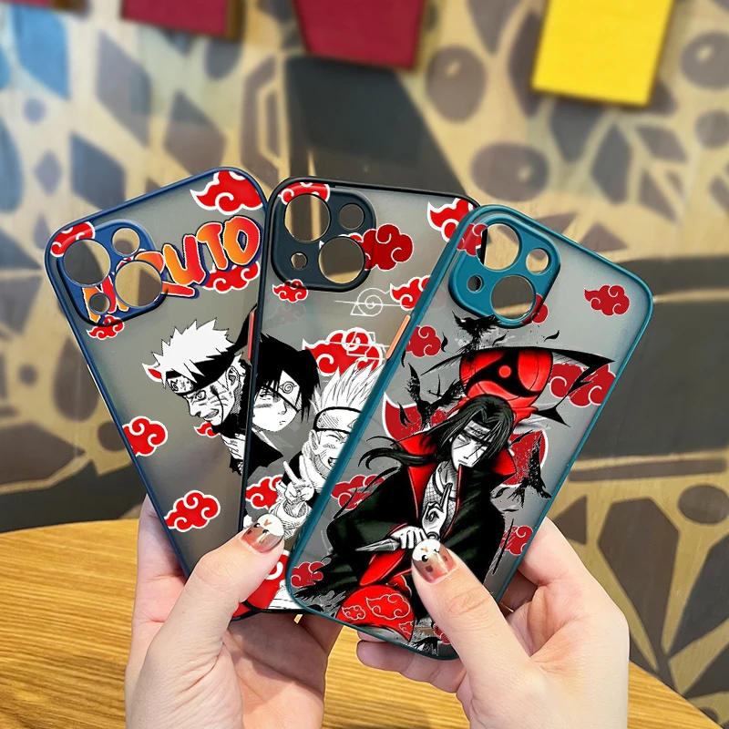 

Cloud Naruto Anime For Apple iPhone 13 12 11 Mini XS XR X Pro MAX 8 7 6 Plus Frosted Translucent Soft Cover Phone Case