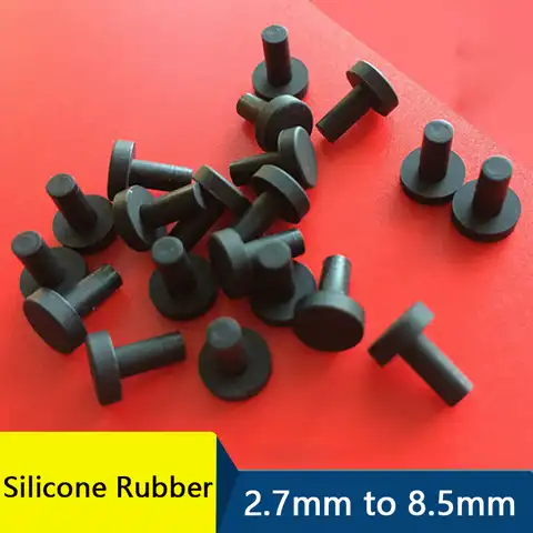 Черные силиконовые резиновые заглушки 2,7 мм ~ 8,5 мм высокое Температура устойчивая силиконовая Противоударная защитная накладка для штепсе...
