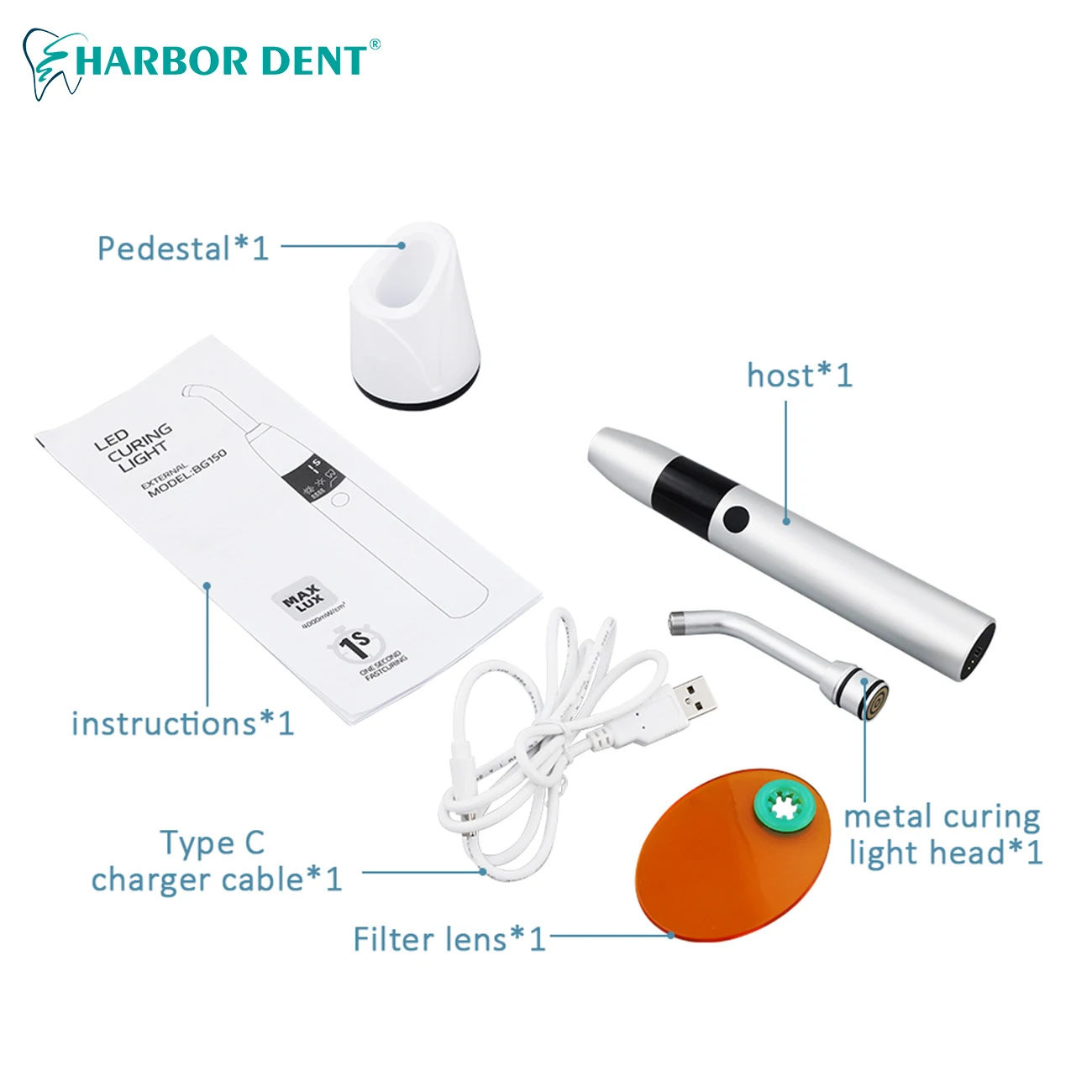 1-секундная стоматологическая полимеризационная лампа быстрого отверждения