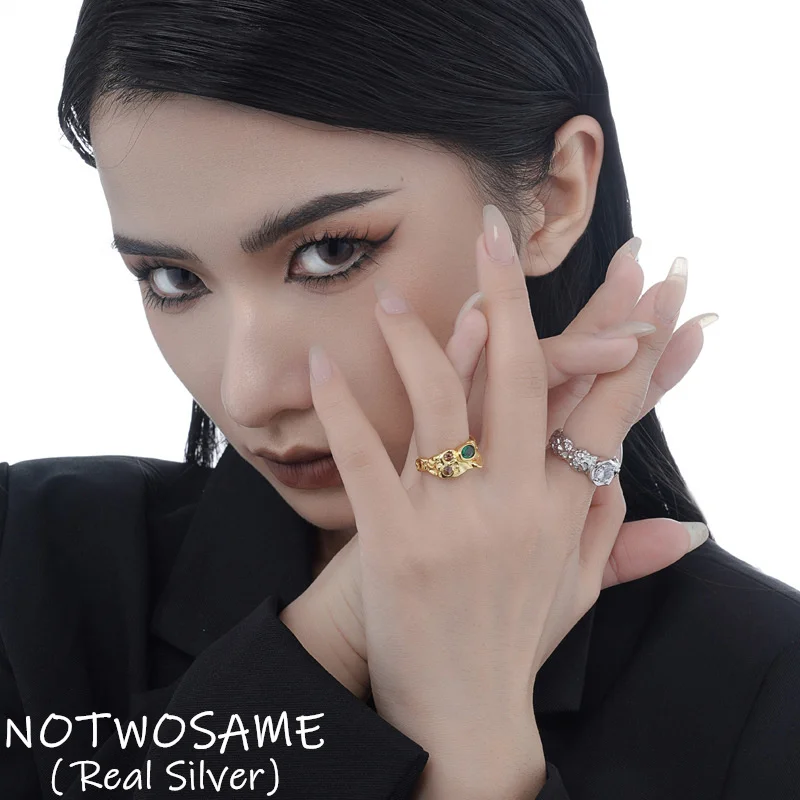 

Женское кольцо из серебра 925 пробы, с яркими фианитами