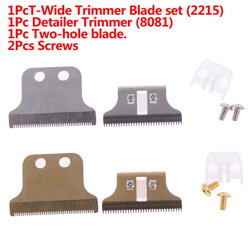 

Сменное подвижное лезвие профессиональное 2-отверстие машинка для стрижки волос лезвие картонные стальные аксессуары золотой на выбор винты триммер для волос