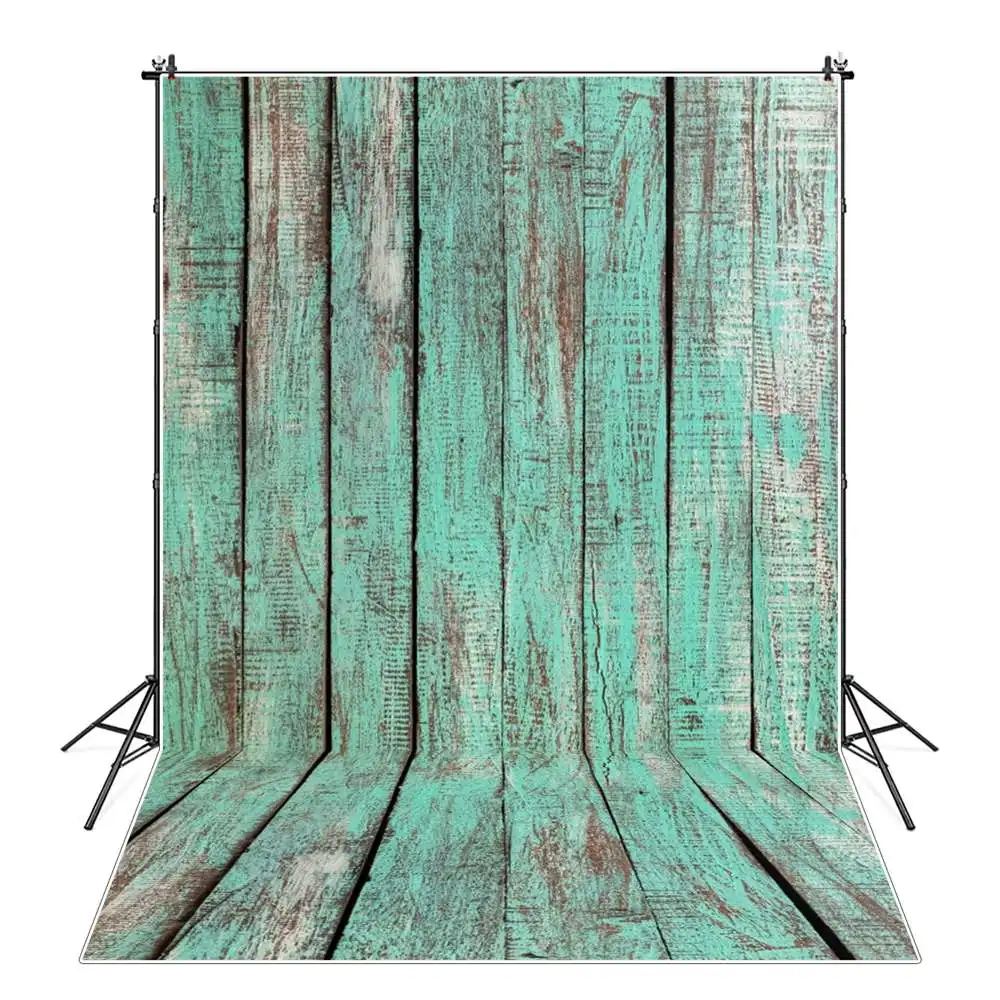 Grunge Wooden Board Photography Backdrop Stand Custom Retro Plank Wall Floor Birthday Wedding Home Party Studio Photo Background enlarge