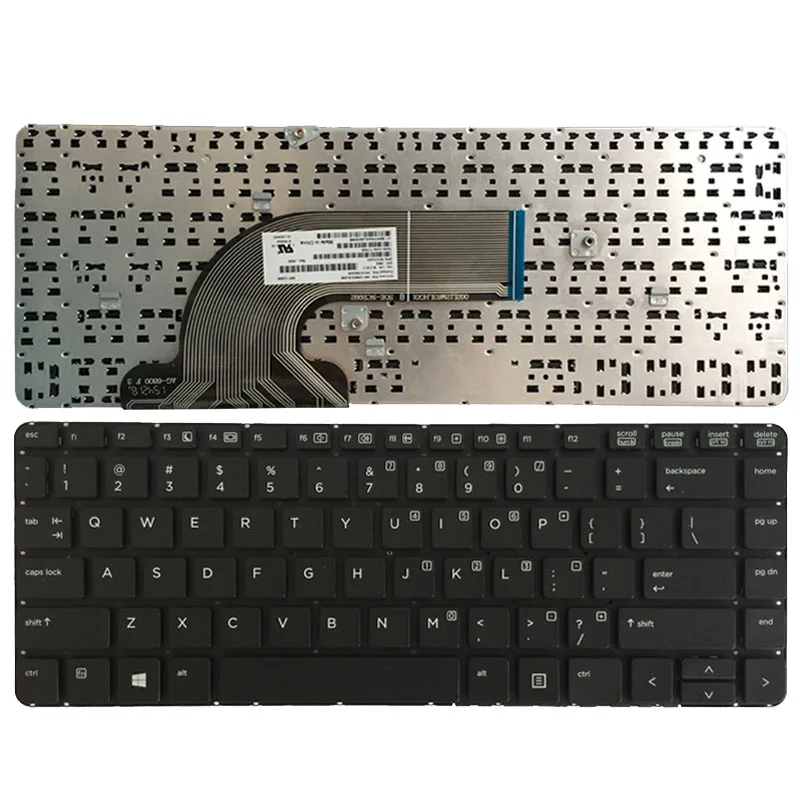 New US Laptop keyboard for HP ProBook 440 445 G1 English black keyboard without frame