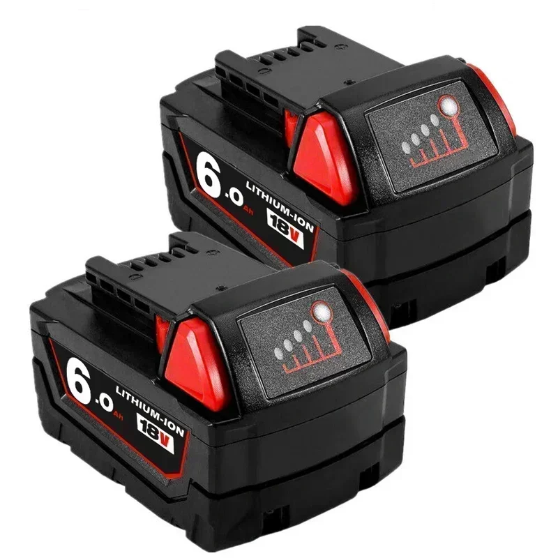 Сменный литиевый аккумулятор 18 В 6 0 Ач для Milwaukee M18 48-11-1860 48-11-1850 48-11-1840 48-11-1828 48-11-1820