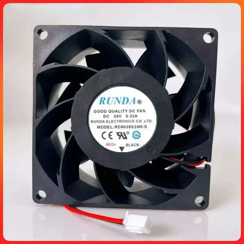 

RD8038S24M-S 24V 0.33A 8CM 8038 для электросварочного аппарата RUNDA, инверторный охлаждающий вентилятор с большим объемом воздуха