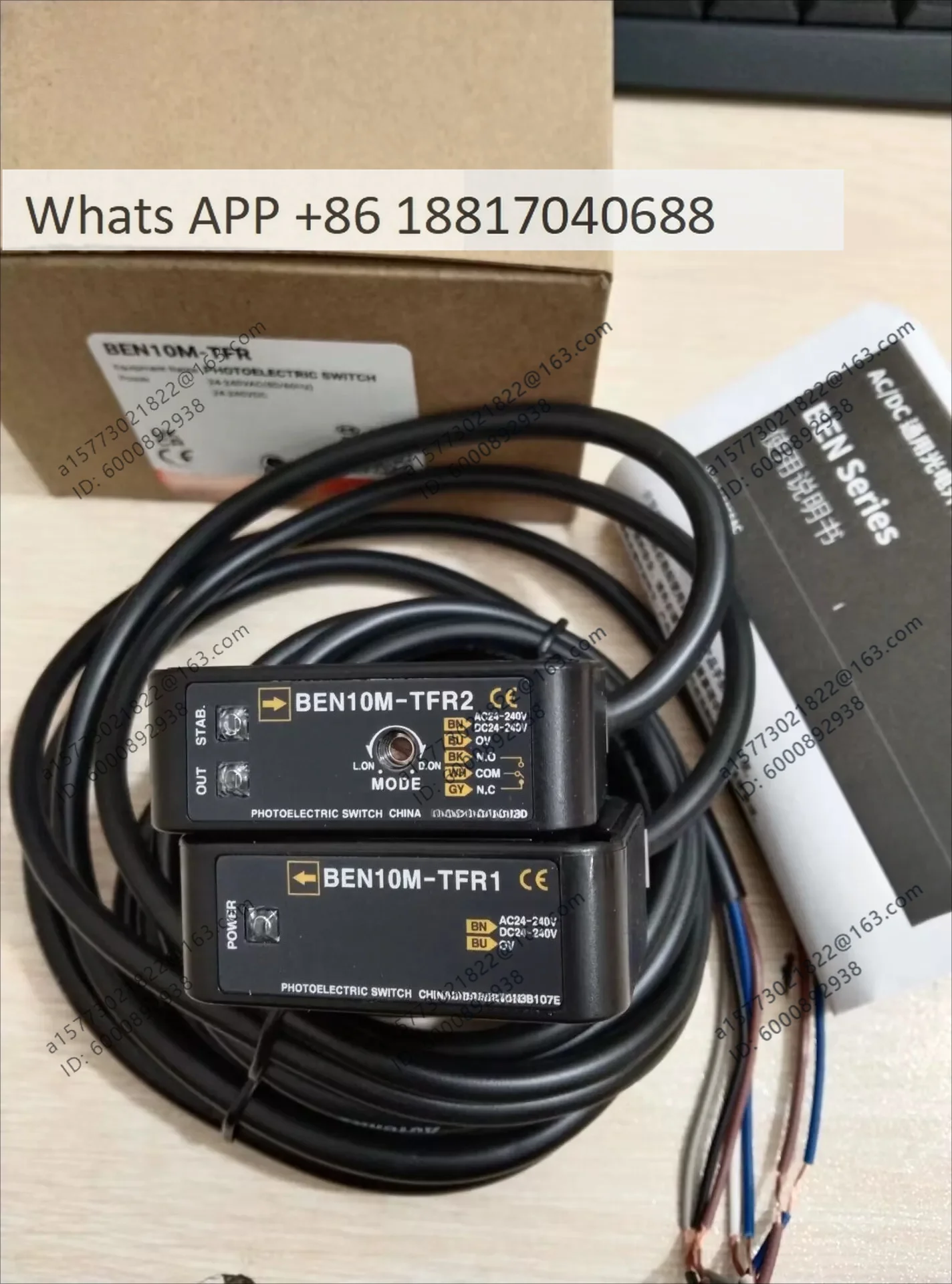 Фото Новый фотоэлектрический датчик BEN300-DFR 500-DDT 5M-MFR 3M-PFR PDT 10M-TFR1 2. Гарантия качества. №3