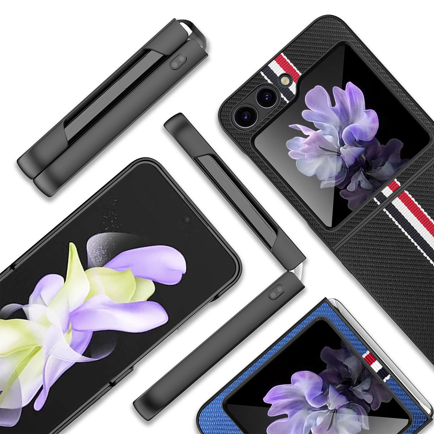 Чехол с защитой от падения для Samsung Galaxy Z Flip 6 5 5G Flip5 Flip6 4 3 Flip3 Flip4 тонкий чехол из