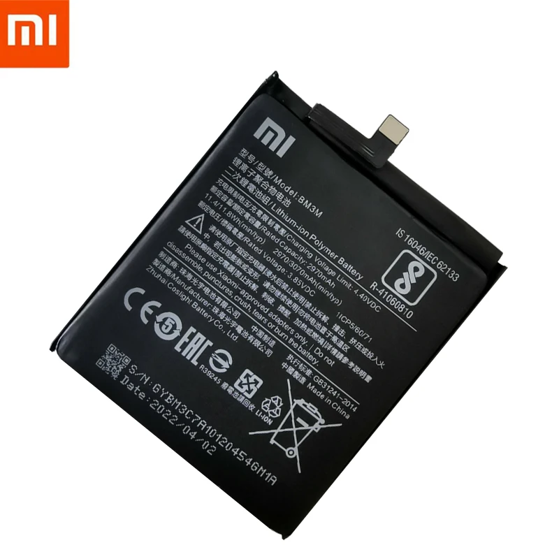 xiao mi 100 original battery bm3m for xiaomi mi9 se mi 9 se 3070mah high capacity rechargeable phone replacement batteria akku free global shipping